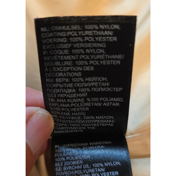 The North Face HyVent Tan Hooded Rain Jacket Full Zip XS Waterproof Jacket - Picture 10 of 16